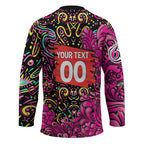 Personalized Sydney Sixers Cricket Hockey Jersey Hippie Psychedelic Pattern Vibrant Mandala Art Style