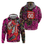Personalized Sydney Sixers Cricket Hoodie Hippie Psychedelic Pattern Vibrant Mandala Art Style
