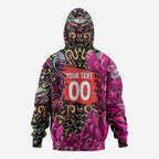 Personalized Sydney Sixers Cricket Hoodie Hippie Psychedelic Pattern Vibrant Mandala Art Style