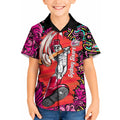 Personalized Sydney Sixers Cricket Kid Hawaiian Shirt Hippie Psychedelic Pattern Vibrant Mandala Art Style