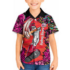 Personalized Sydney Sixers Cricket Kid Hawaiian Shirt Hippie Psychedelic Pattern Vibrant Mandala Art Style