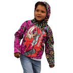 Personalized Sydney Sixers Cricket Kid Hoodie Hippie Psychedelic Pattern Vibrant Mandala Art Style