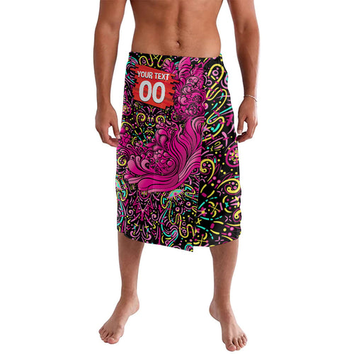 Personalized Sydney Sixers Cricket Lavalava Hippie Psychedelic Pattern Vibrant Mandala Art Style