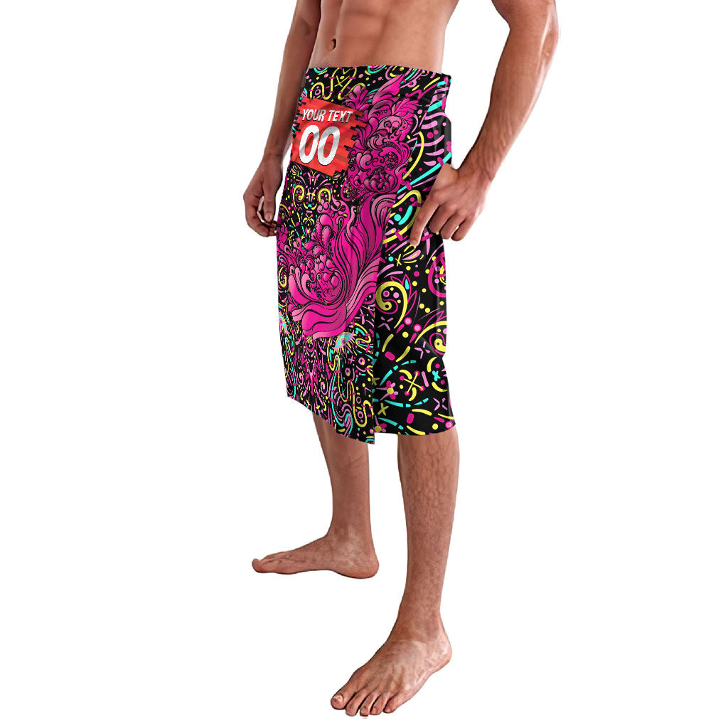 Personalized Sydney Sixers Cricket Lavalava Hippie Psychedelic Pattern Vibrant Mandala Art Style