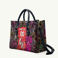 Personalized Sydney Sixers Cricket Leather Bag Hippie Psychedelic Pattern Vibrant Mandala Art Style