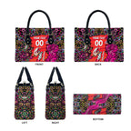 Personalized Sydney Sixers Cricket Leather Bag Hippie Psychedelic Pattern Vibrant Mandala Art Style