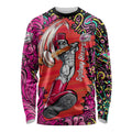 Personalized Sydney Sixers Cricket Long Sleeve Shirt Hippie Psychedelic Pattern Vibrant Mandala Art Style