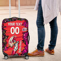 Personalized Sydney Sixers Cricket Luggage Cover Hippie Psychedelic Pattern Vibrant Mandala Art Style