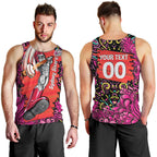 Personalized Sydney Sixers Cricket Men Tank Top Hippie Psychedelic Pattern Vibrant Mandala Art Style