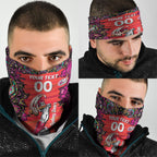 Personalized Sydney Sixers Cricket Neck Gaiter Hippie Psychedelic Pattern Vibrant Mandala Art Style