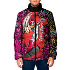 Personalized Sydney Sixers Cricket Padded Jacket Hippie Psychedelic Pattern Vibrant Mandala Art Style