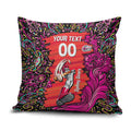Personalized Sydney Sixers Cricket Pillow Cover Hippie Psychedelic Pattern Vibrant Mandala Art Style