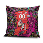 Personalized Sydney Sixers Cricket Pillow Cover Hippie Psychedelic Pattern Vibrant Mandala Art Style