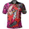 Personalized Sydney Sixers Cricket Polo Shirt Hippie Psychedelic Pattern Vibrant Mandala Art Style