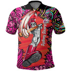 Personalized Sydney Sixers Cricket Polo Shirt Hippie Psychedelic Pattern Vibrant Mandala Art Style