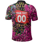 Personalized Sydney Sixers Cricket Polo Shirt Hippie Psychedelic Pattern Vibrant Mandala Art Style
