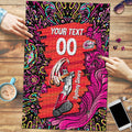 Personalized Sydney Sixers Cricket Puzzle Hippie Psychedelic Pattern Vibrant Mandala Art Style