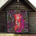 Personalized Sydney Sixers Cricket Quilt Hippie Psychedelic Pattern Vibrant Mandala Art Style