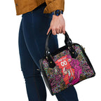 Personalized Sydney Sixers Cricket Shoulder Handbag Hippie Psychedelic Pattern Vibrant Mandala Art Style