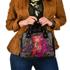 Personalized Sydney Sixers Cricket Shoulder Handbag Hippie Psychedelic Pattern Vibrant Mandala Art Style
