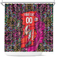 Personalized Sydney Sixers Cricket Shower Curtain Hippie Psychedelic Pattern Vibrant Mandala Art Style