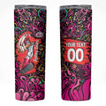 Personalized Sydney Sixers Cricket Skinny Tumbler Hippie Psychedelic Pattern Vibrant Mandala Art Style