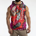 Personalized Sydney Sixers Cricket Sleeveless Hoodie Hippie Psychedelic Pattern Vibrant Mandala Art Style