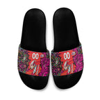 Personalized Sydney Sixers Cricket Slide Sandals Hippie Psychedelic Pattern Vibrant Mandala Art Style