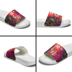 Personalized Sydney Sixers Cricket Slide Sandals Hippie Psychedelic Pattern Vibrant Mandala Art Style