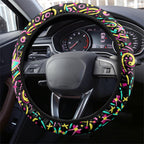 Sydney Sixers Cricket Steering Wheel Cover Hippie Psychedelic Pattern Vibrant Mandala Art Style