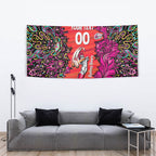 Personalized Sydney Sixers Cricket Tapestry Hippie Psychedelic Pattern Vibrant Mandala Art Style