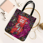 Personalized Sydney Sixers Cricket Tote Bag Hippie Psychedelic Pattern Vibrant Mandala Art Style