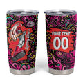 Personalized Sydney Sixers Cricket Tumbler Cup Hippie Psychedelic Pattern Vibrant Mandala Art Style