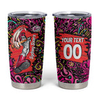 Personalized Sydney Sixers Cricket Tumbler Cup Hippie Psychedelic Pattern Vibrant Mandala Art Style