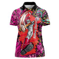 Personalized Sydney Sixers Cricket Women Polo Shirt Hippie Psychedelic Pattern Vibrant Mandala Art Style