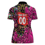 Personalized Sydney Sixers Cricket Women Polo Shirt Hippie Psychedelic Pattern Vibrant Mandala Art Style