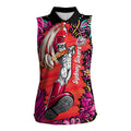 Personalized Sydney Sixers Cricket Women Sleeveless Polo Shirt Hippie Psychedelic Pattern Vibrant Mandala Art Style