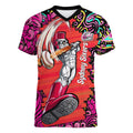 Personalized Sydney Sixers Cricket Women V-Neck T-Shirt Hippie Psychedelic Pattern Vibrant Mandala Art Style