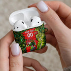 Personalized Sydney Thunder Cricket AirPods Case Hippie Psychedelic Pattern Vibrant Mandala Art Style
