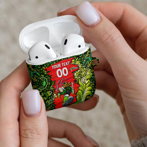Personalized Sydney Thunder Cricket AirPods Case Hippie Psychedelic Pattern Vibrant Mandala Art Style