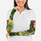Personalized Sydney Thunder Cricket Arm Sleeves Hippie Psychedelic Pattern Vibrant Mandala Art Style