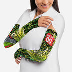 Personalized Sydney Thunder Cricket Arm Sleeves Hippie Psychedelic Pattern Vibrant Mandala Art Style