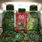 Personalized Sydney Thunder Cricket Back Car Seat Cover Hippie Psychedelic Pattern Vibrant Mandala Art Style