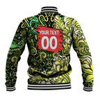 Personalized Sydney Thunder Cricket Baseball Jacket Hippie Psychedelic Pattern Vibrant Mandala Art Style