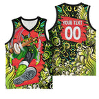 Personalized Sydney Thunder Cricket Basketball Jersey Hippie Psychedelic Pattern Vibrant Mandala Art Style