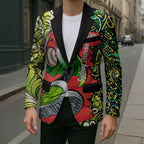 Personalized Sydney Thunder Cricket Blazer Hippie Psychedelic Pattern Vibrant Mandala Art Style