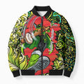 Personalized Sydney Thunder Cricket Bomber Puffer Jacket Hippie Psychedelic Pattern Vibrant Mandala Art Style
