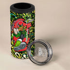 Personalized Sydney Thunder Cricket 4 in 1 Can Cooler Tumbler Hippie Psychedelic Pattern Vibrant Mandala Art Style