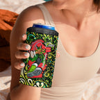 Personalized Sydney Thunder Cricket 4 in 1 Can Cooler Tumbler Hippie Psychedelic Pattern Vibrant Mandala Art Style