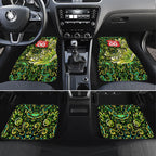 Personalized Sydney Thunder Cricket Car Mats Hippie Psychedelic Pattern Vibrant Mandala Art Style